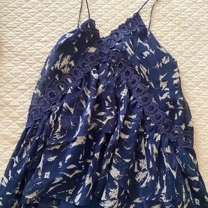 Baby doll navy top